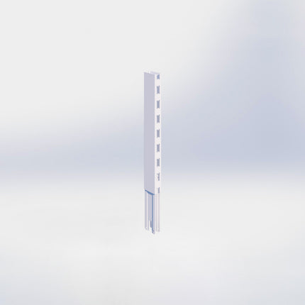 Verlengstuk - H40 x B3 x D6 cm - Wit