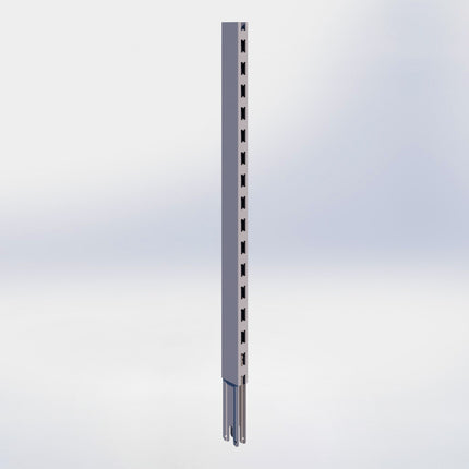 Verlengstuk - H80 x B3 x D6 cm - Grijs