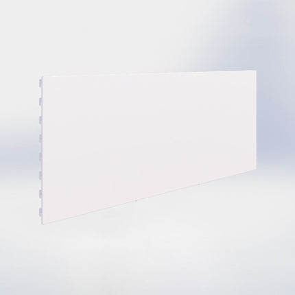 Hoekstelling achterwand glad - H40 x B100 cm - Wit