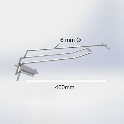 KLAPPHAKEN DOUBLE ME T-BAR 40CM 4,8MM DICK