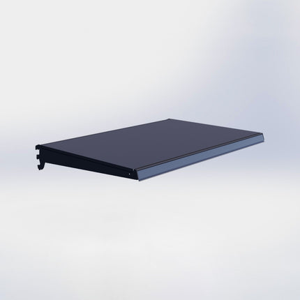 Legplank - L100 x D67 cm - met dragers en prijsetiket - Antraciet