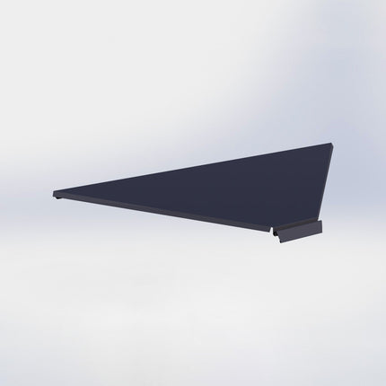 Hoekstelling legplank - L100 x D57 cm - Antraciet