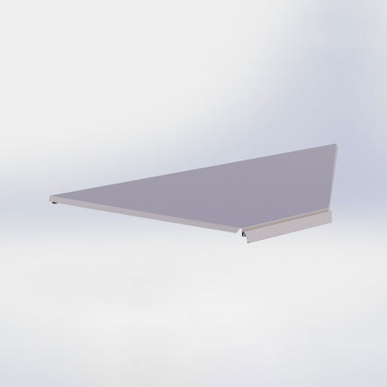 Hoekstelling legplank - L100 x D47 cm - Grijs