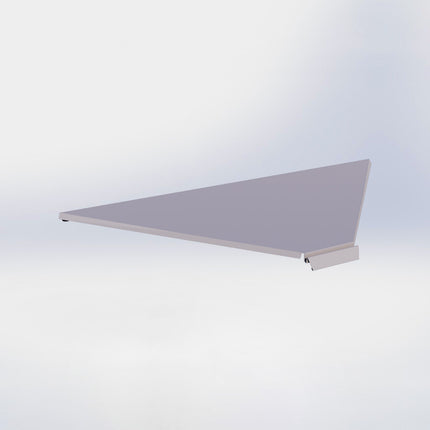 Hoekstelling legplank - L100 x D57 cm - Grijs