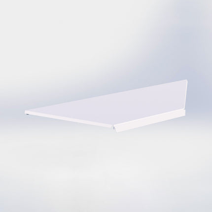 Hoekstelling legplank - L100 x D37 cm - Wit