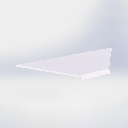 Hoekstelling legplank - L100 x D47 cm - Wit