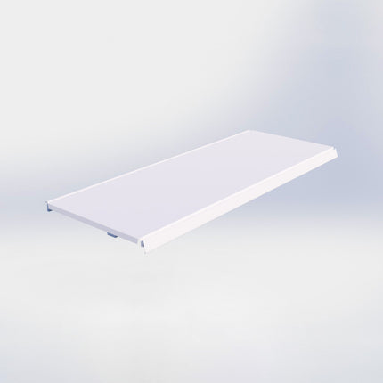 Legplank - L100 x D37 cm - Wit