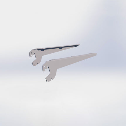 Plankdrager voor hout/glas - D17 cm - Grijs