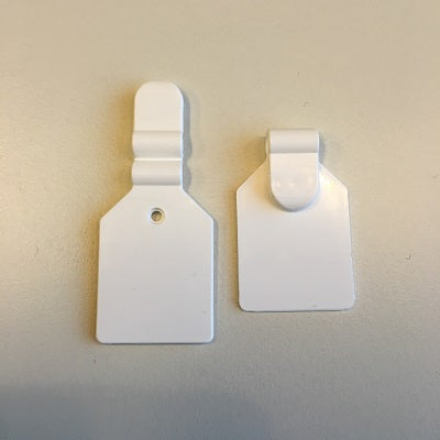 20993500 - Scanvaantje wit klein (50 stuks) 25x25mm