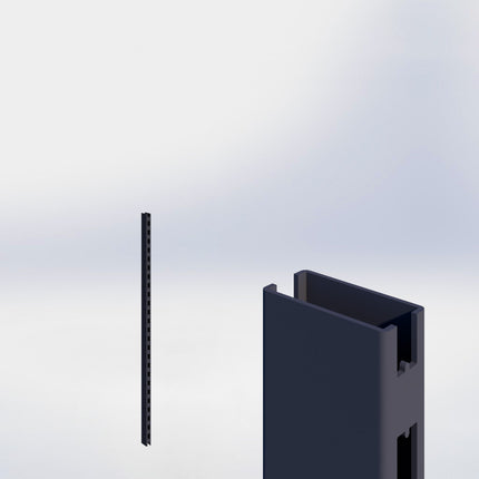 Staander - H140 x B3 x D6 cm - Antraciet