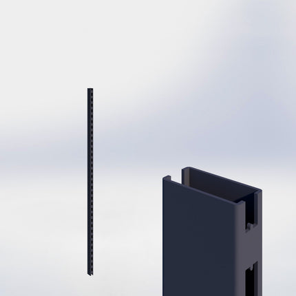 Staander - H180 x B3 x D6 cm - Antraciet