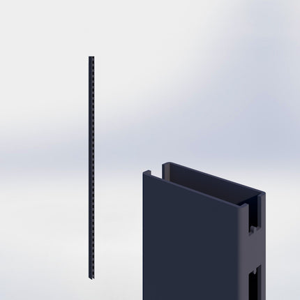 Staander - H210 x B3 x D8 cm - Antraciet