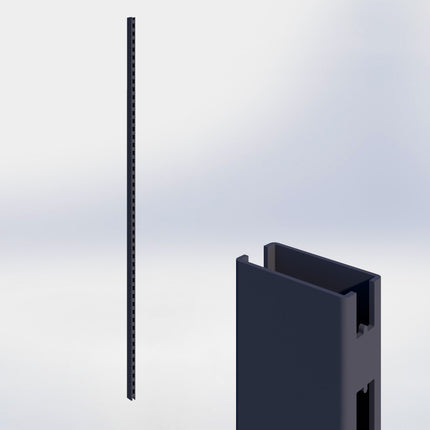 Staander - H250 x B3 x D6 cm - Antraciet