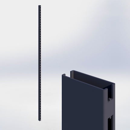 Staander - H250 x B3 x D8 cm - Antraciet