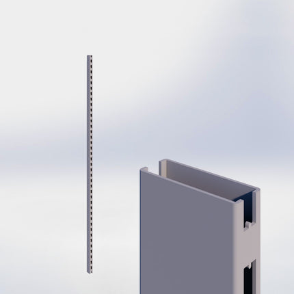 Staander - H210 x B3 x D8 cm - Grijs