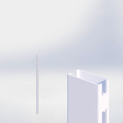 Staander - H140 x B3 x D6 cm - Wit