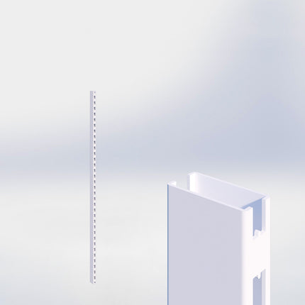 Staander - H180 x B3 x D6 cm - Wit