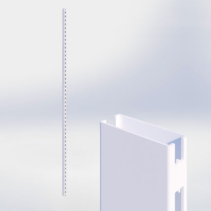 Staander - H250 x B3 x D8 cm - Wit