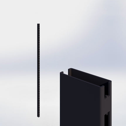 Staander - H210 x B3 x D8 cm - Zwart