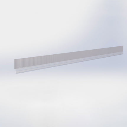 Voorkanthouder - H4,5 x B100 cm - Transparant