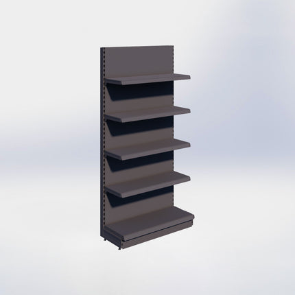 Wandstelling - H215 x B100 x D37 cm - 5 niveaus - Antraciet