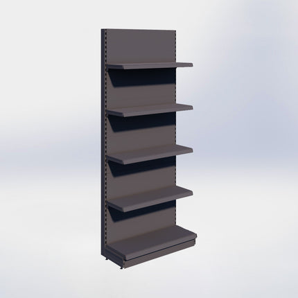 Wandstelling - H250 x B100 x D37 cm - 5 niveaus - Antraciet