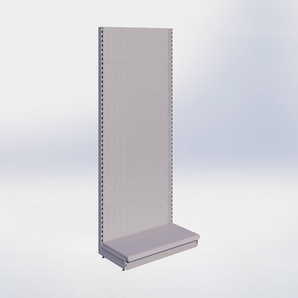 Wandstelling perforatie - H250 x B100 x D47 cm - 1 niveau - Grijs