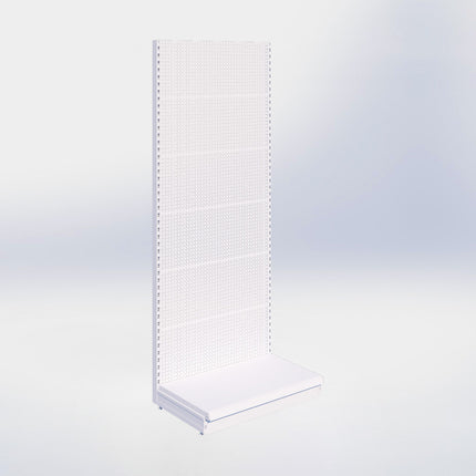 Wandregal Perforation Weiß h:250/57