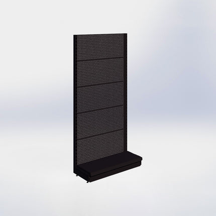 Wall rack Perforation Black h:215/47
