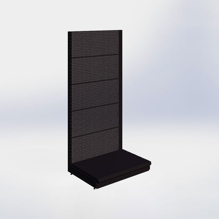 Wall rack Perforation Black h:215/57