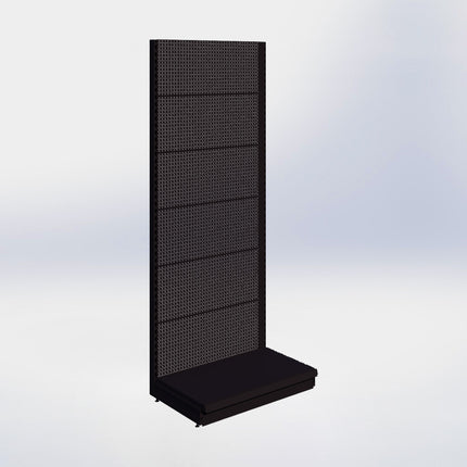 Wall rack Perforation Black h:215/57