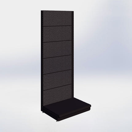 Wall rack Perforation Black h:215/57