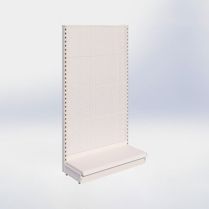 Kopstelling perforatie - H180 x B100 x D37 cm - 1 niveau - Crème wit