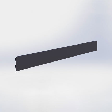Winkelstelling achterwand glad - H10 x B100 cm - Antraciet