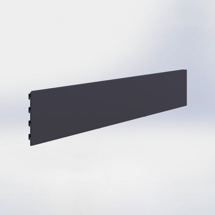 Winkelstelling achterwand glad - H20 x B100 cm - Antraciet