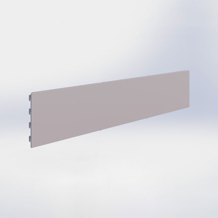 Winkelstelling achterwand glad - H20 x B100 cm - Grijs