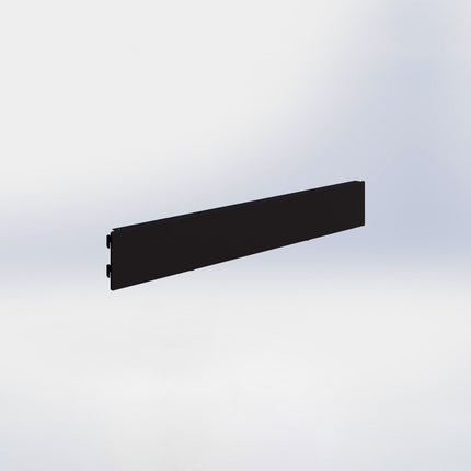 Winkelstelling achterwand glad - H10 x B66,5 cm - Zwart
