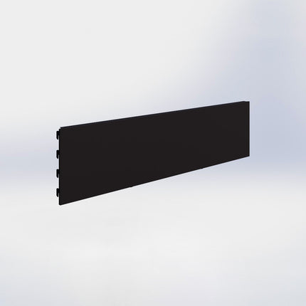 Winkelstelling achterwand glad - H20 x B80 cm - Zwart