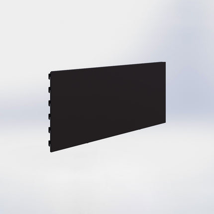 Winkelstelling achterwand glad - H30 x B66,5 cm - Zwart