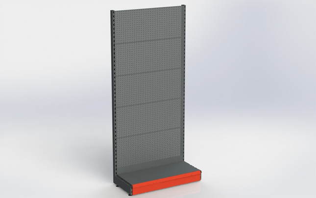 Wall rack Perforation Anthracite h:215/57