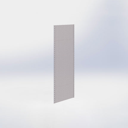 Wandrailstelling perforatie - H200 x B66,5 cm - Grijs