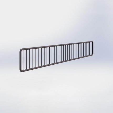 Metalen voorkanthouder - H9,5 x B80 cm - Antraciet