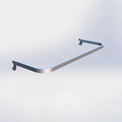 Kledingbeugel - L100 x D35 cm - Chroom