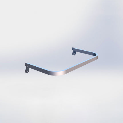 Kledingbeugel - L66,5 x D35 cm - Chroom