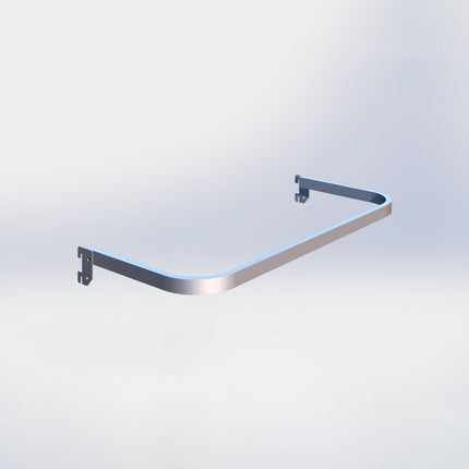 Kledingbeugel - L80 x D35 cm - Chroom