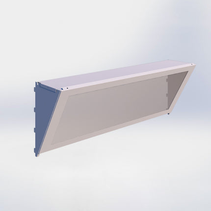 Koof - L100 x H40 cm - Grijs