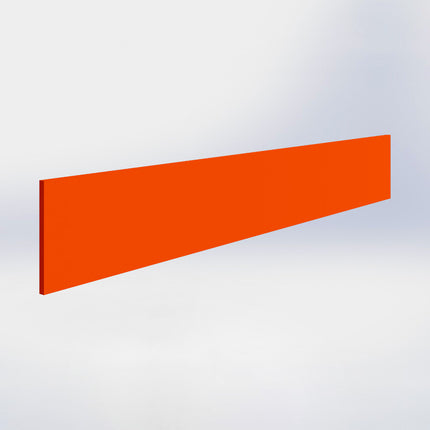 Reclamebord met magneet - H15 x L100 cm - Oranje