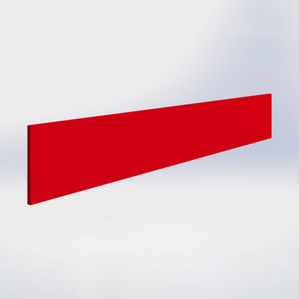 Reclamebord met magneet - H15 x L100 cm - Rood
