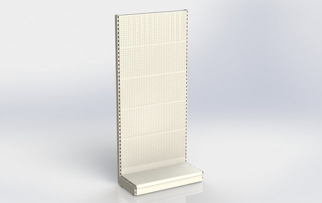 Wall rack Perforation White h:210/57