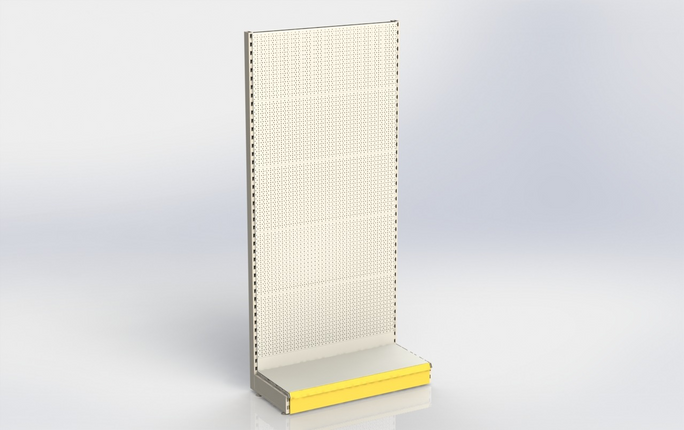 Wall rack Perforation White h:215/47